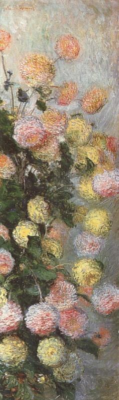 Claude Monet Dahlias